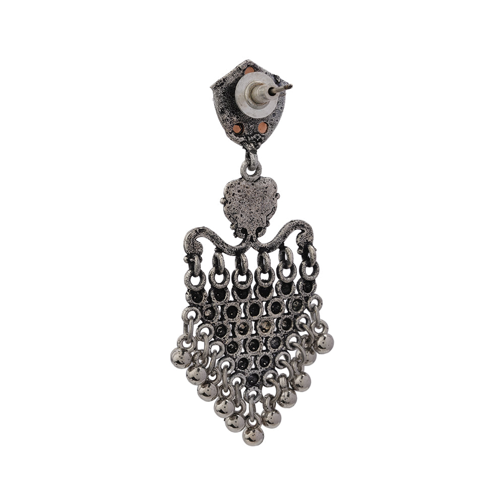Chan-Chan ghunghroo dangler earring (Light Orange)