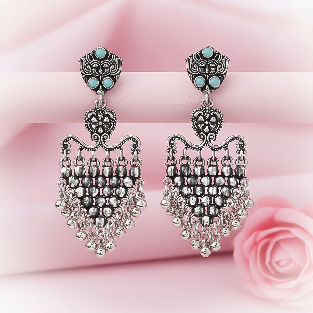 Chan-Chan ghunghroo dangler earring (Mint)