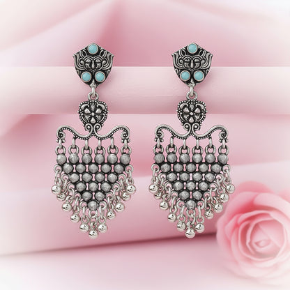 Chan-Chan ghunghroo dangler earring (Mint)