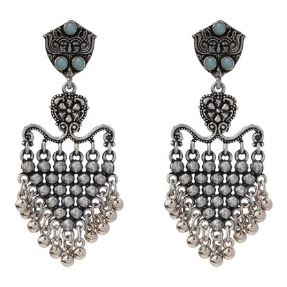 Chan-Chan ghunghroo dangler earring (Mint)