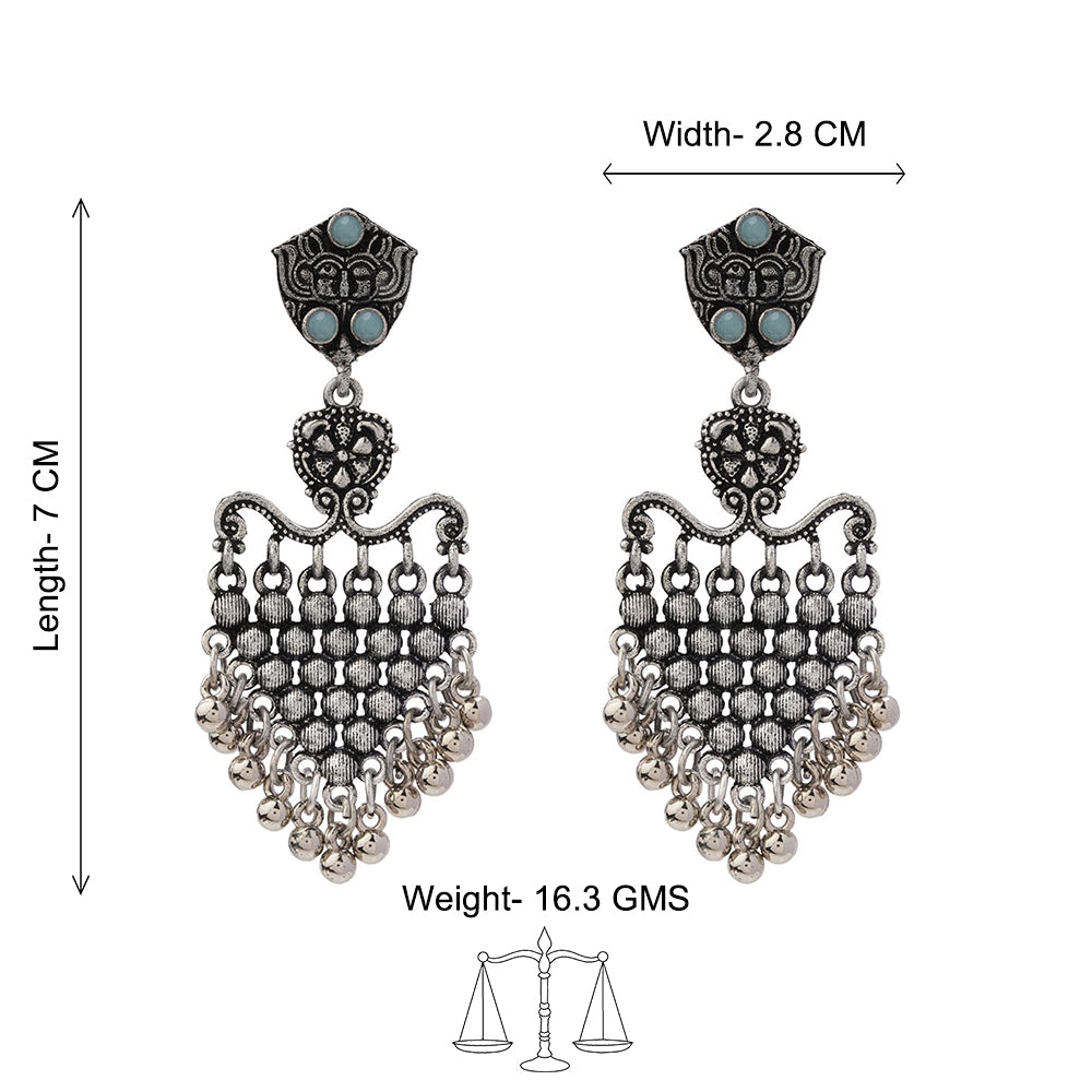Chan-Chan ghunghroo dangler earring (Mint)