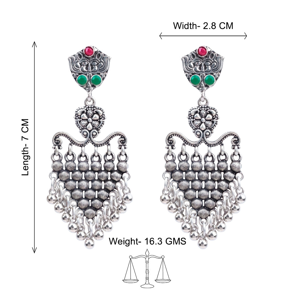 Chan-Chan ghunghroo dangler earring (Multicolored)