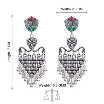 Chan-Chan ghunghroo dangler earring (Multicolored)
