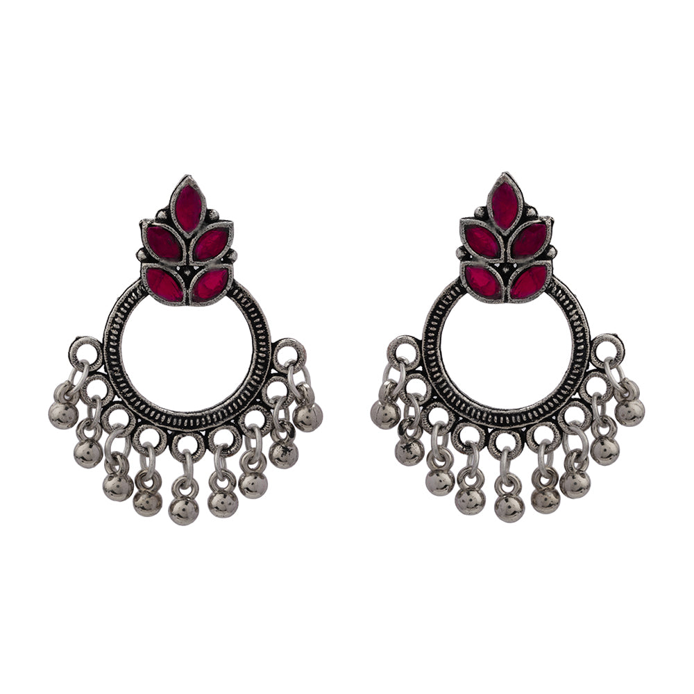 Fine Shine stud earrings (Red)