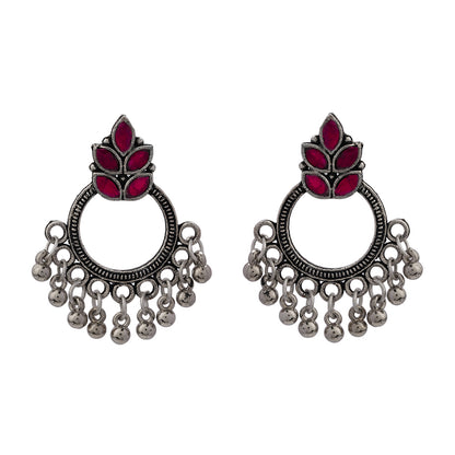 Fine Shine stud earrings (Red)