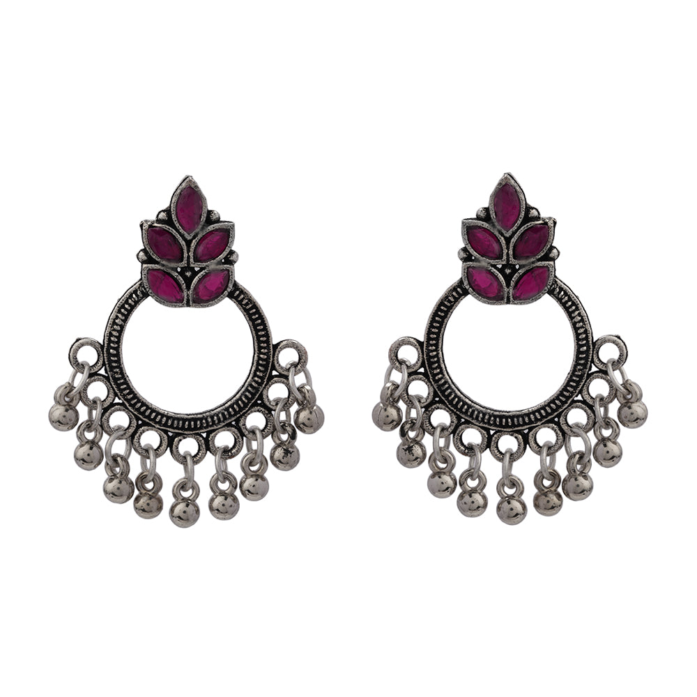 Fine Shine stud earrings (Red)