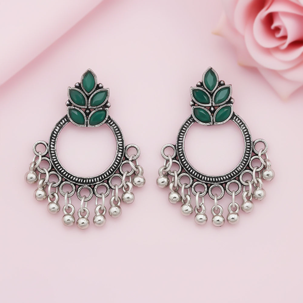 Fine Shine stud earrings (Green)