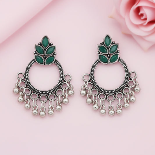 Fine Shine stud earrings (Green)