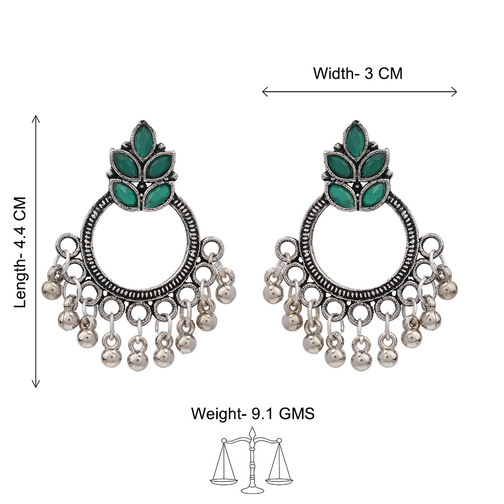 Fine Shine stud earrings (Green)