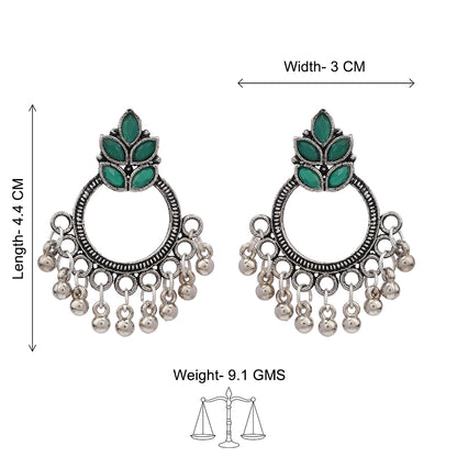 Fine Shine stud earrings (Green)