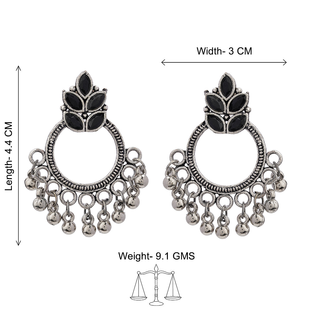 Fine Shine stud earrings (Black)