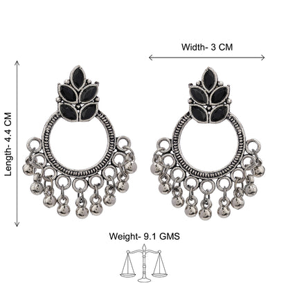 Fine Shine stud earrings (Black)