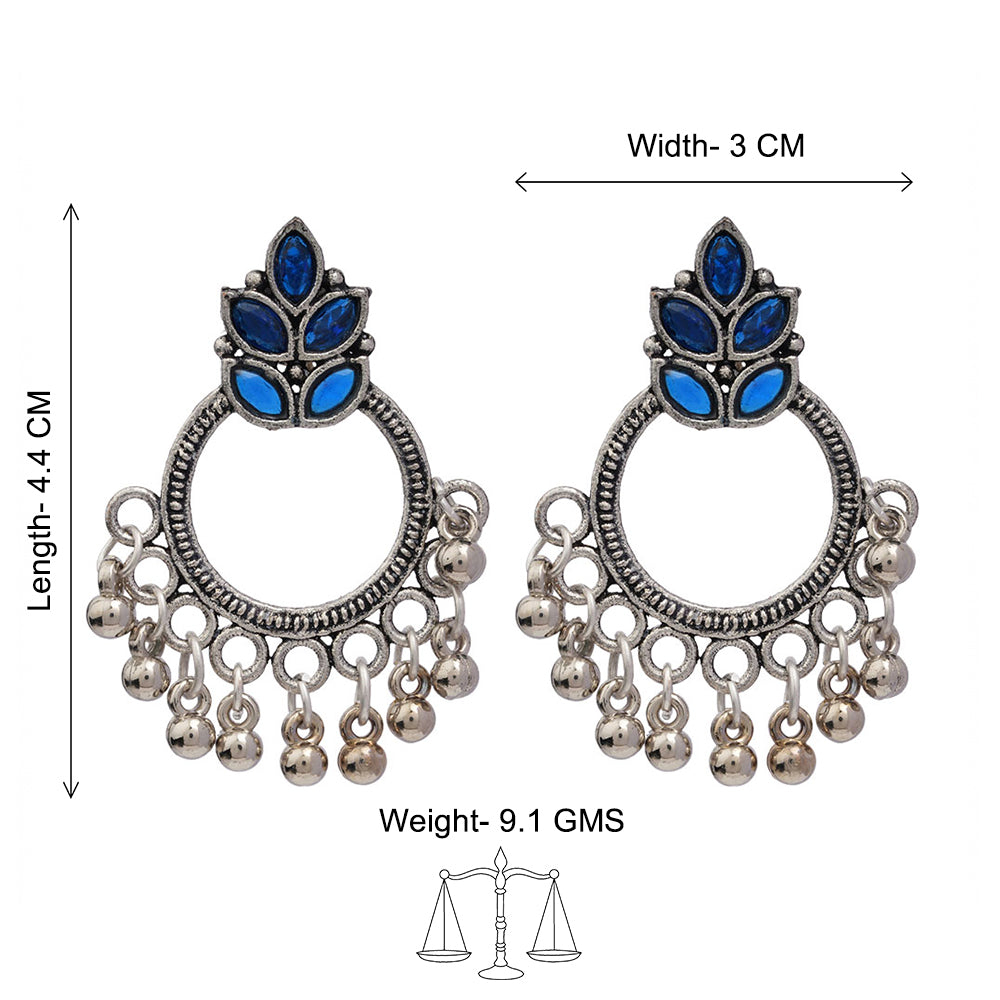 Fine Shine stud earrings (Blue)