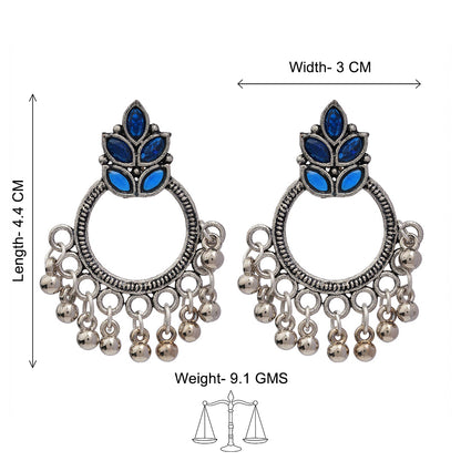 Fine Shine stud earrings (Blue)