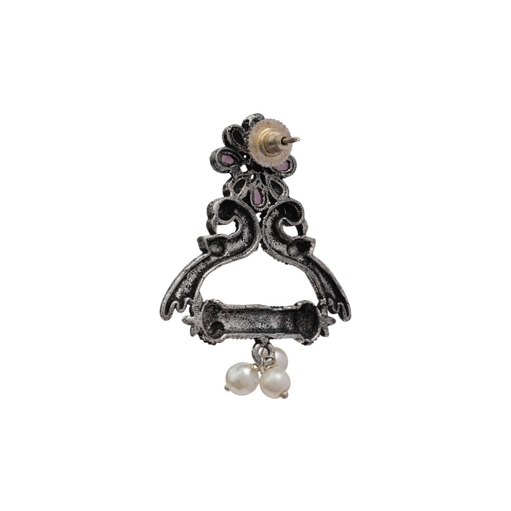 Tweet and bloom stud earring (Baby Pink)