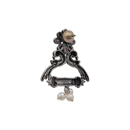 Tweet and bloom stud earring (Baby Pink)