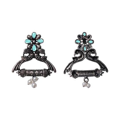 Tweet and bloom stud earring (Mint)