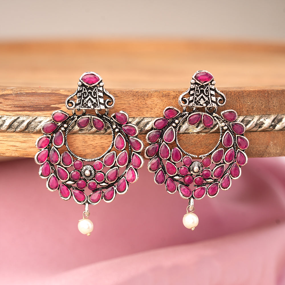 Diva Drops stud earrings (Red)