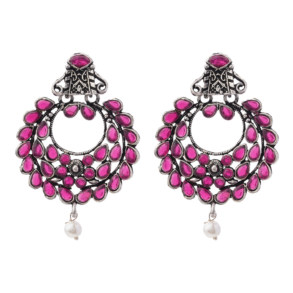 Diva Drops stud earrings (Red)