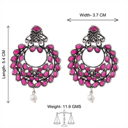 Diva Drops stud earrings (Red)