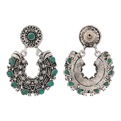 Diva Drops stud earrings (Green)