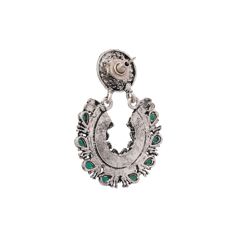 Diva Drops stud earrings (Green)