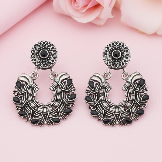 Diva Drops stud earrings (Black)