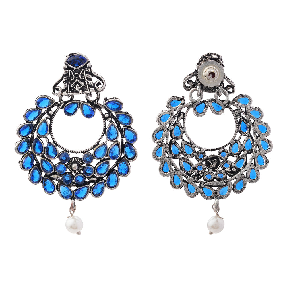 Diva Drops stud earrings (Blue)