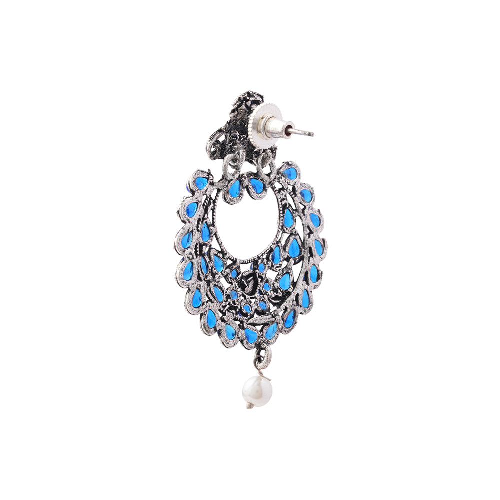 Diva Drops stud earrings (Blue)