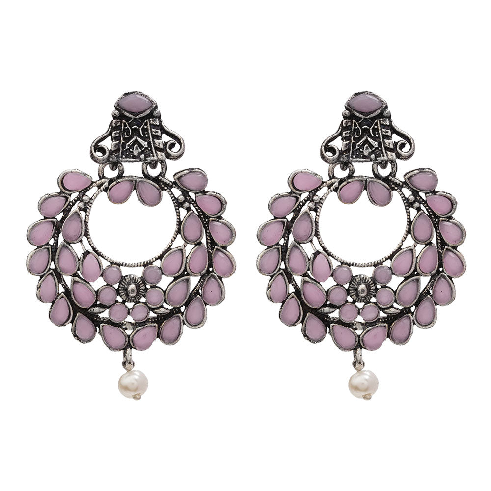 Diva Drops stud earrings (Baby Pink)