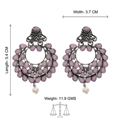 Diva Drops stud earrings (Baby Pink)