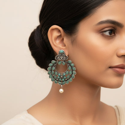 Diva Drops stud earrings (Mint)