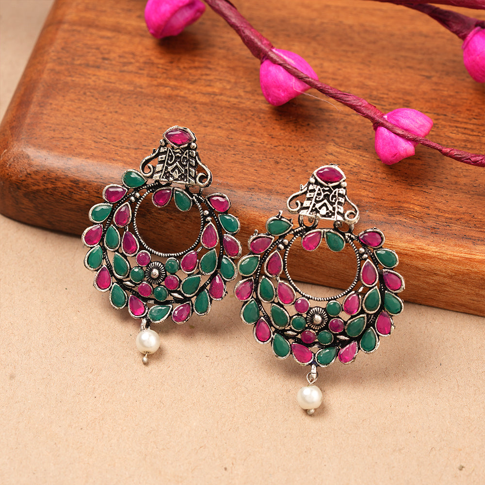 Diva Drops stud earrings (Multicolored)