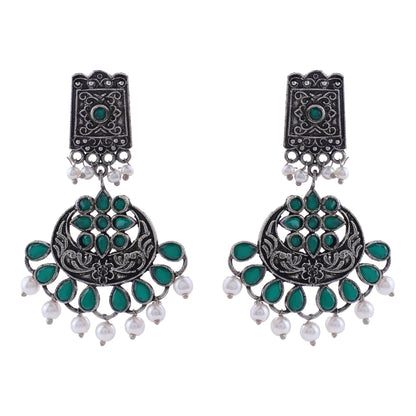 Charming Chandni Dangler earring (Green)