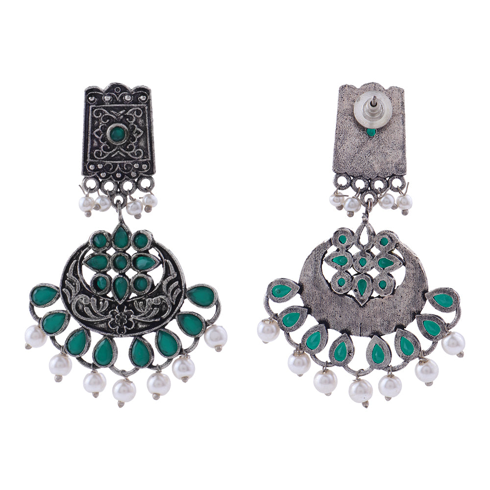 Charming Chandni Dangler earring (Green)