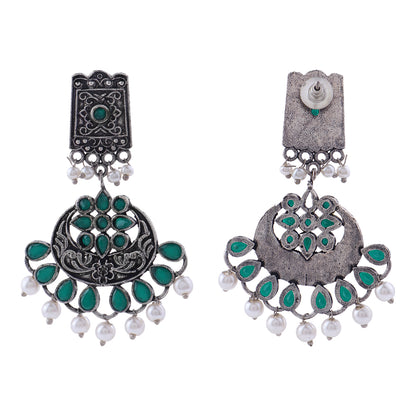 Charming Chandni Dangler earring (Green)