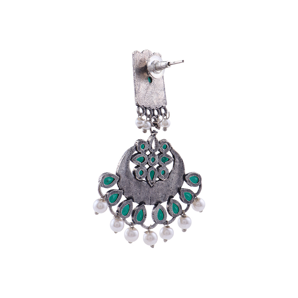 Charming Chandni Dangler earring (Green)