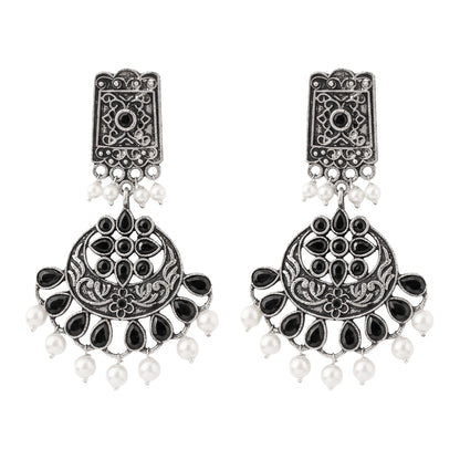Charming Chandni Dangler earring (Black)