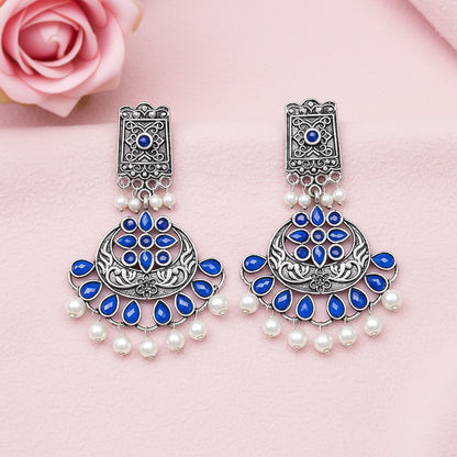 Charming Chandni Dangler earring (Blue)