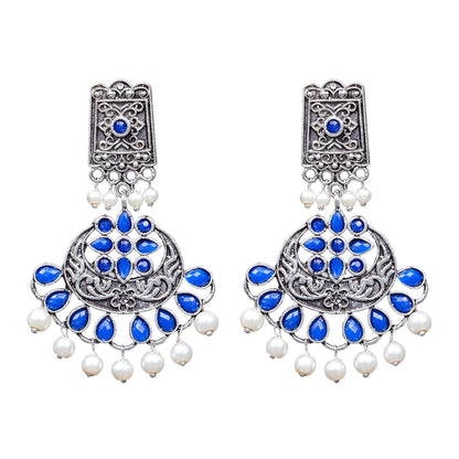 Charming Chandni Dangler earring (Blue)
