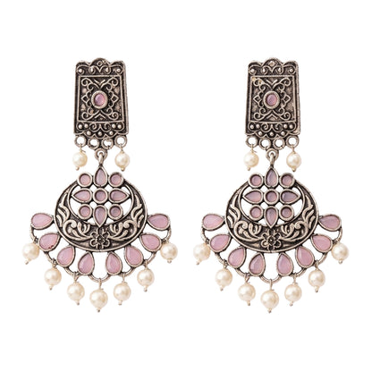Charming Chandni Dangler earring (Baby Pink)
