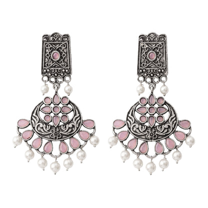 Charming Chandni Dangler earring (Baby Pink)