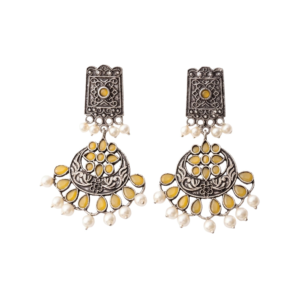 Charming Chandni Dangler earring (Yellow)
