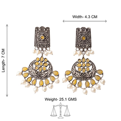 Charming Chandni Dangler earring (Yellow)
