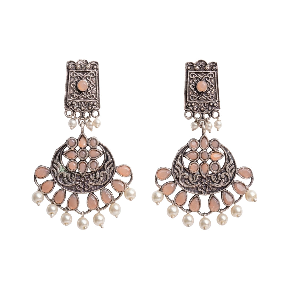 Charming Chandni Dangler earring (Light Orange)