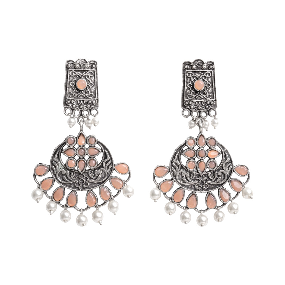 Charming Chandni Dangler earring (Light Orange)