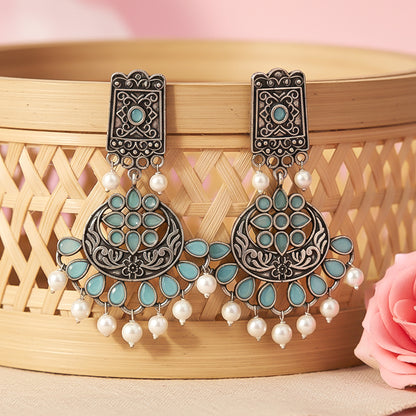 Charming Chandni Dangler earring (Mint)