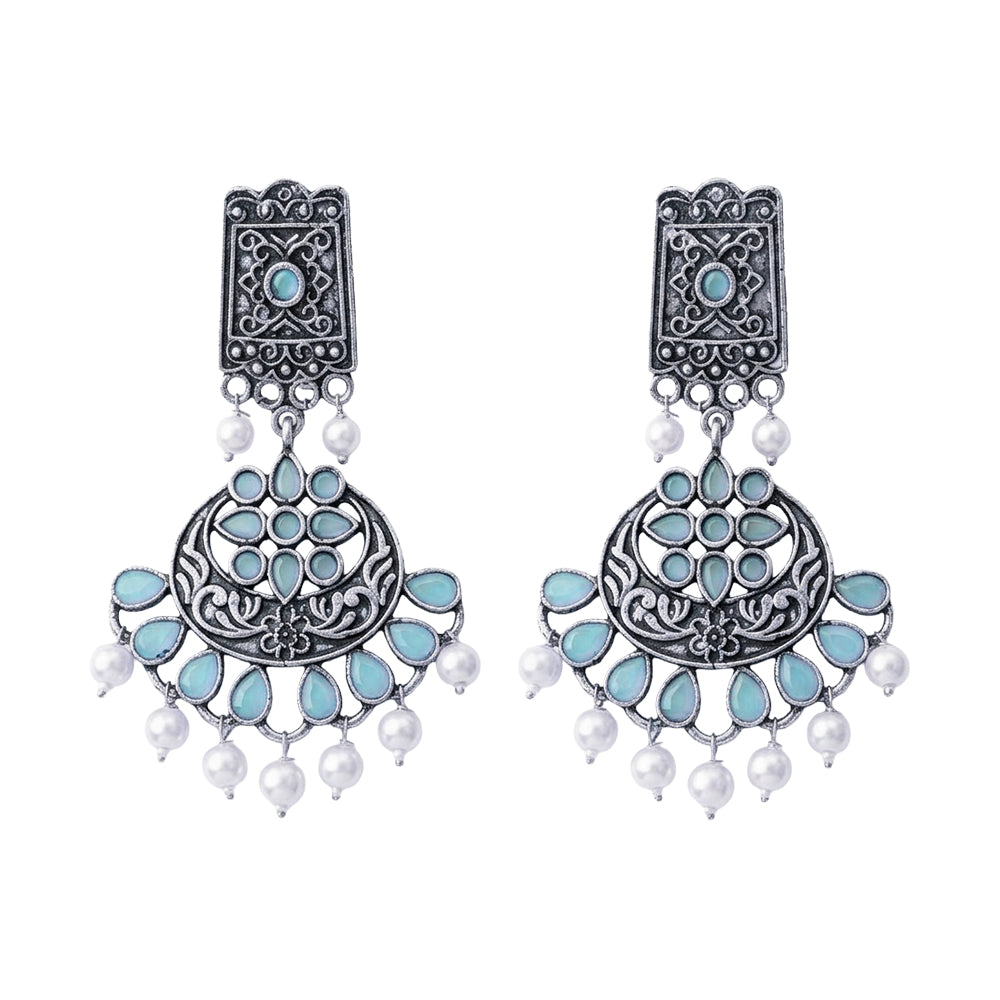 Charming Chandni Dangler earring (Mint)