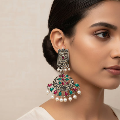 Charming Chandni Dangler earring (Multicolored)