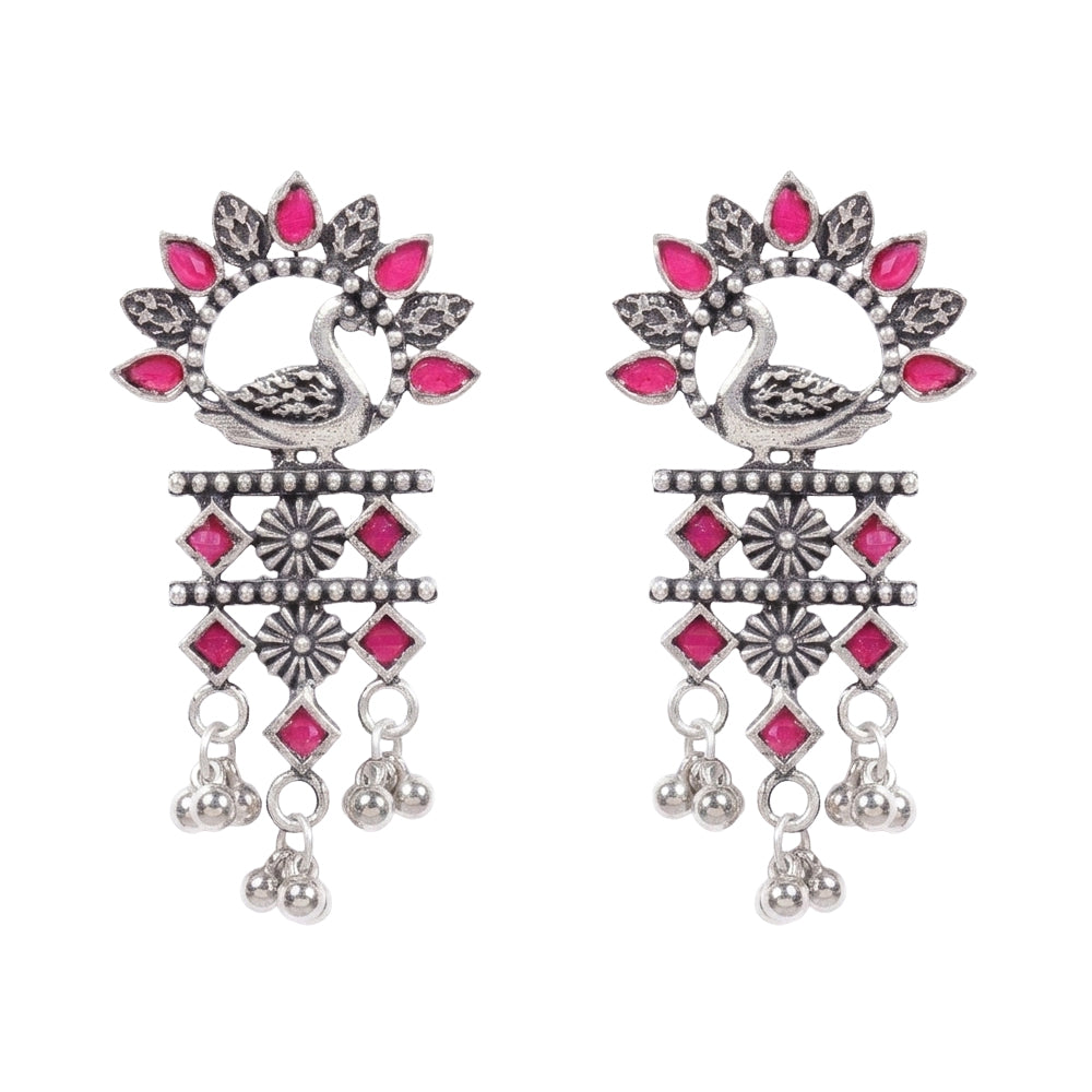 Marsh Muse dangler earring (Red)